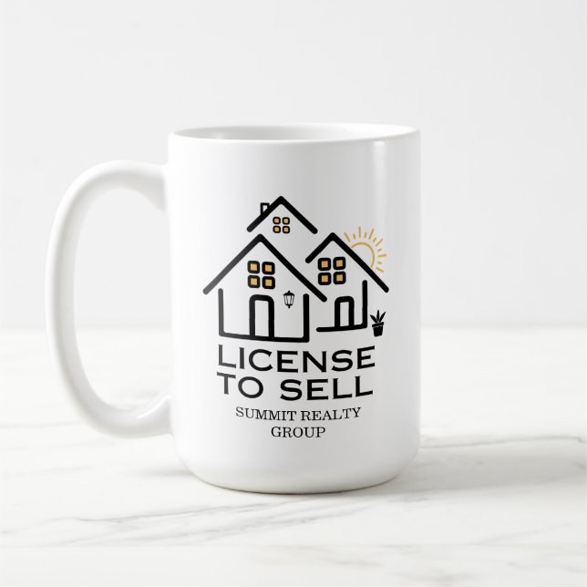 Modern Real Estate License To Sell Kaffeetasse (Links)
