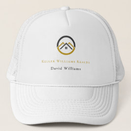 Modern Real Estate white and gold custom logo  Truckerkappe