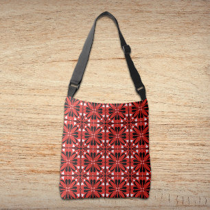 Modern Red Black Unique Original Design  Tragetaschen Mit Langen Trägern