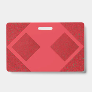 Modern Red Diamond Abzeichen – Individuelles Masse Ausweis