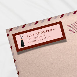 Modern Red Graduation Cap Tassel