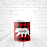 Modern Red Pläd and White Mama Bear Gift Kaffeetasse<br><div class="desc">Modernes Geschenk für Karierte und weiße Mama-Bären.Bestes Personalisiertes Geschenk für Mütter Tag,  Weihnachten,  Frauentag oder Mama Geburtstag. Überraschende Mama mit einem Geschenk,  das so Phantastisch ist wie sie.</div>