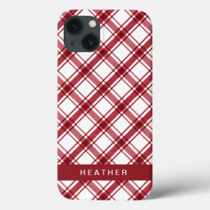 Modern Red White Case-Mate iPhone Hülle