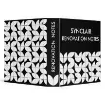 Modern Renovation Planner Name Black White