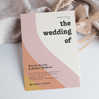 Modern Retro 70er Regenbogen Hochzeit von