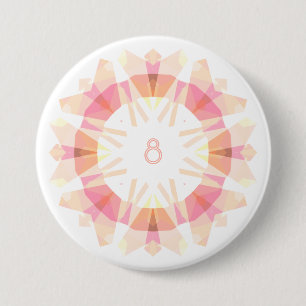 Modern Retro Alles Gute zum Geburtstag Alter Pink Button