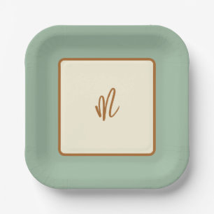 Modern Retro Chili Limette Pappteller