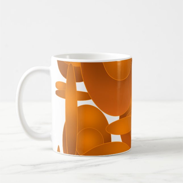 Modern Retro Geometric Design Kaffeetasse (Links)