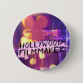 Modern Retro Hollywood Filmmaker in Pink Button