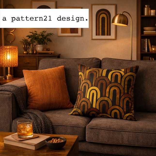 modern retro kissen (cozy mid-century modern pillow)