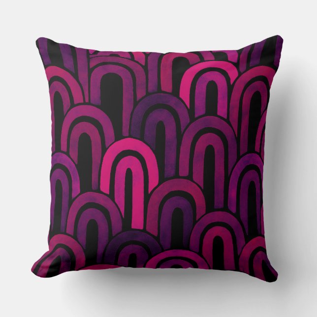 modern retro kissen (Vorderseite)