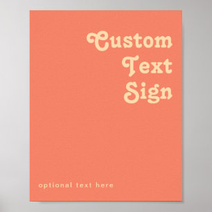 Modern Retro   Korallen Karten und Geschenke Benut Poster