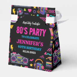 Modern Retro Neon 80’s Birthday Party for Adults Geschenkschachtel