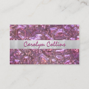 Modern rosa Foil Look Business Card Visitenkarte