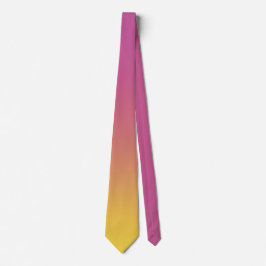 Modern rosa gelb farbenfroh Ombre Gradient Krawatte