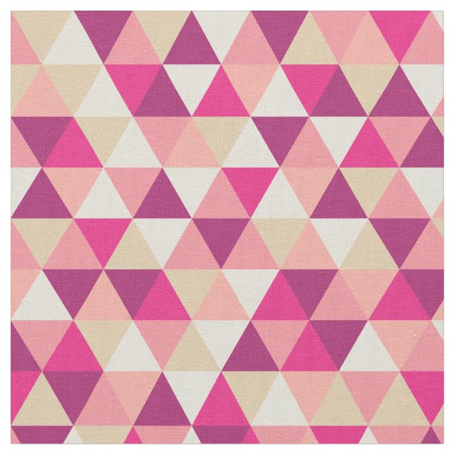 Modern rosa geometrisch | Material Stoff (Nahaufnahme)