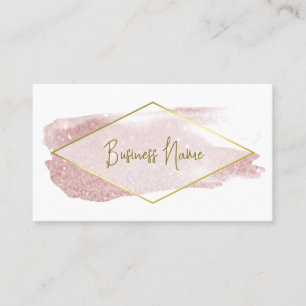 Modern rosa Glitzer Business Card Visitenkarte