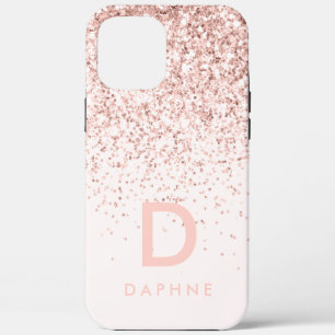 Modern rosa gürteliger Glitzer Case-Mate iPhone Hülle