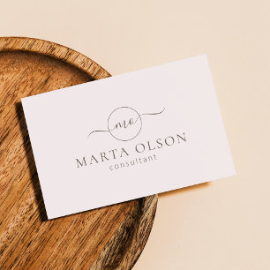 Modern rosa, Logo Visitenkarte