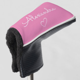 Modern rosa Name Custom Niedlich Golf Headcover