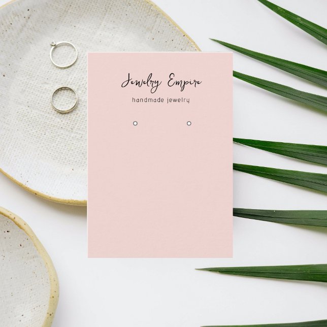 Modern rosa Ohrwurfhalter Visitenkarte (Von Creator hochgeladen)