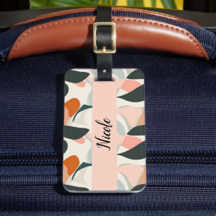 Modern rosa Personalisierte Gepäckmarke Gepäckanhänger