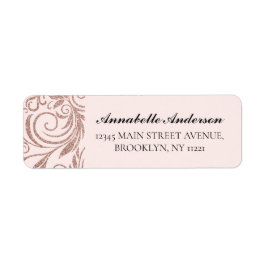 Modern rosa Rose Gold Glitzer Geometric Sparkle