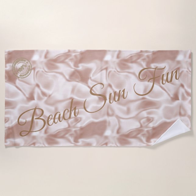 Modern rosa strandtuch (Vorderseite)