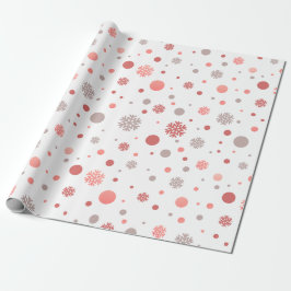 Modern rosa und weiß Frohe Weihnachten  Geschenkpapier