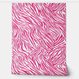 Modern rosa Zebra Print Tapete