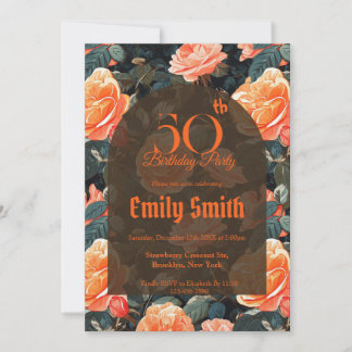 Modern Rose Fantasy Daughter’S Birthday Einladung