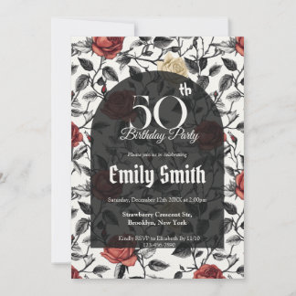 Modern Rose Luxury Girl’S Birthday Einladung