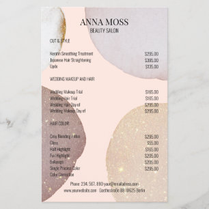 Modern Rosegold Glitter Flyer