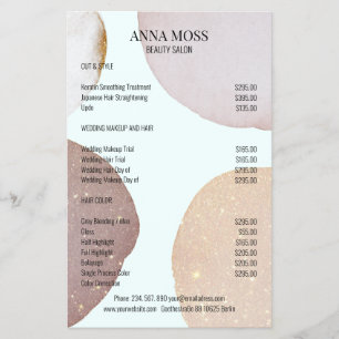 Modern Rosegold Glitter Flyer