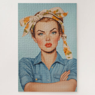 Modern Rosie Portrait Puzzle