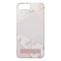 Modern Rosy Gold Marmor Handy Case