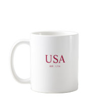 Modern Rot Weiß USA Gegründet 1776