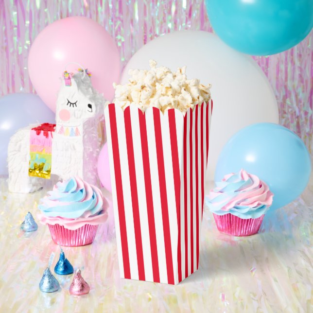 Modern rotes weißes Muster Geschenkschachtel (Party)