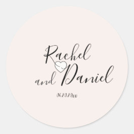 Modern Runder Aufkleber