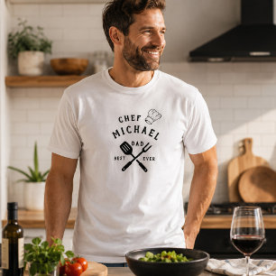 Modern Rustic Chef BESTER VATER ALLERZEIT Vatertag T-Shirt
