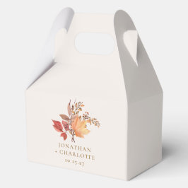 Modern Rustic Fall Boho Flower Wedding  Geschenkschachtel