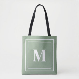 Modern Sage Green Monogram
