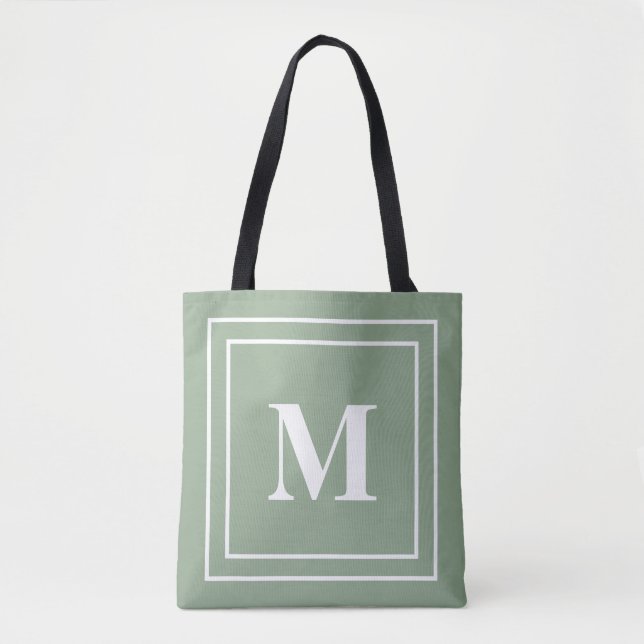 Modern Sage Green Monogram (Vorderseite)