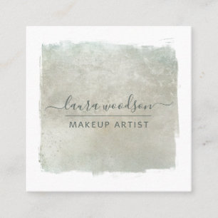 Modern Sage Green Quadratische Visitenkarte