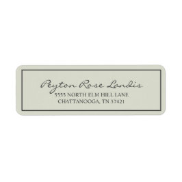 Modern Sage Green Script