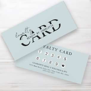 Modern, Salon, 10 - Loyalty Card