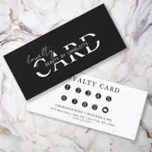 Modern, Salon, 10 - Loyalty Card