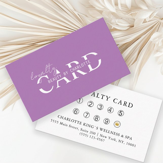 Modern, Salon, 10 - Loyalty Card Begleitkarte (Von Creator hochgeladen)