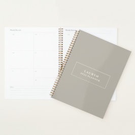 Modern Sandstone Minimal 2022 Planner Planer