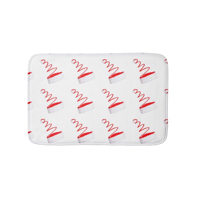 **MODERN SANTA CLAUS HAT" BADEMATTE (Vorderseite)
